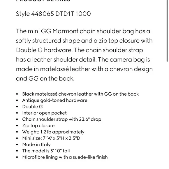 Gucci marmont mini shoulder bag - Picture 5 of 10